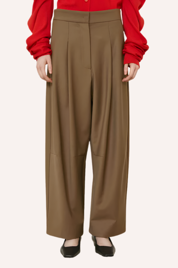 Pantalon ample à pinces avec poches latérales - Meimeij