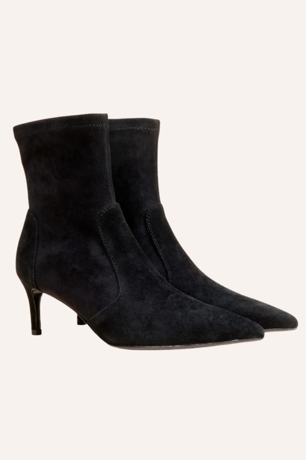 Ophelia Low Black — Bottines à talon & bout pointu - MI MAI