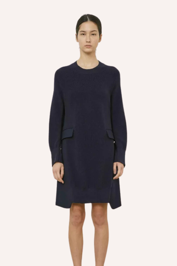Robe longue en laine Meimeij