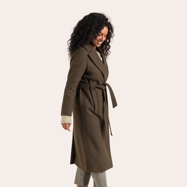 Manteau Sumane ong ceinturé en laine – Trench & Coat